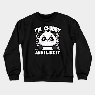 Cute chubby panda Crewneck Sweatshirt